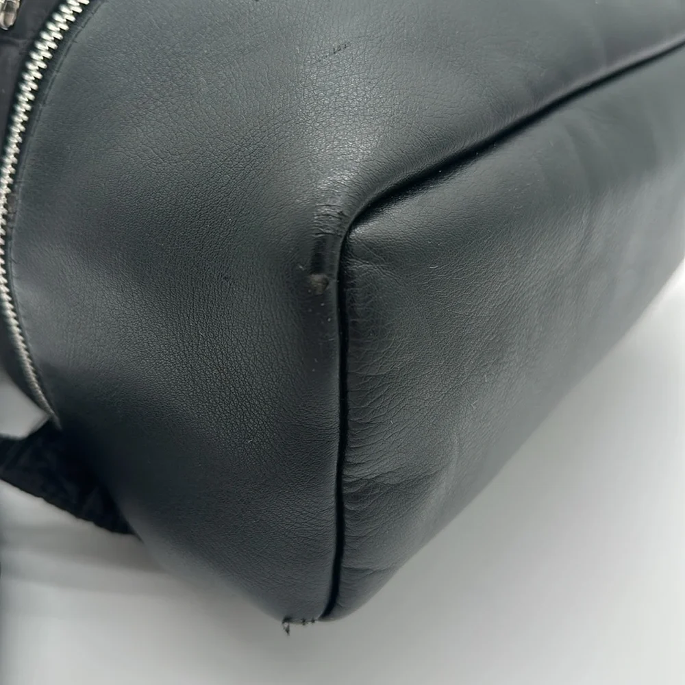 Madden Girl Backpack Black 2 Zip Sections Logo Padded Strap